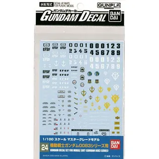 ガンダムデカール<24> MG 汎用-ガンダム0083用