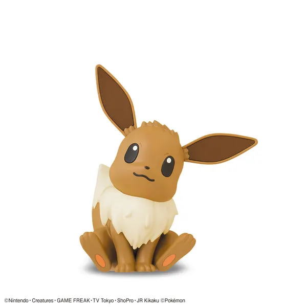 ポケプラ ポケモンプラモコレクション クイック!! 04 イーブイの完成見本（バンダイ公式の商品写真）