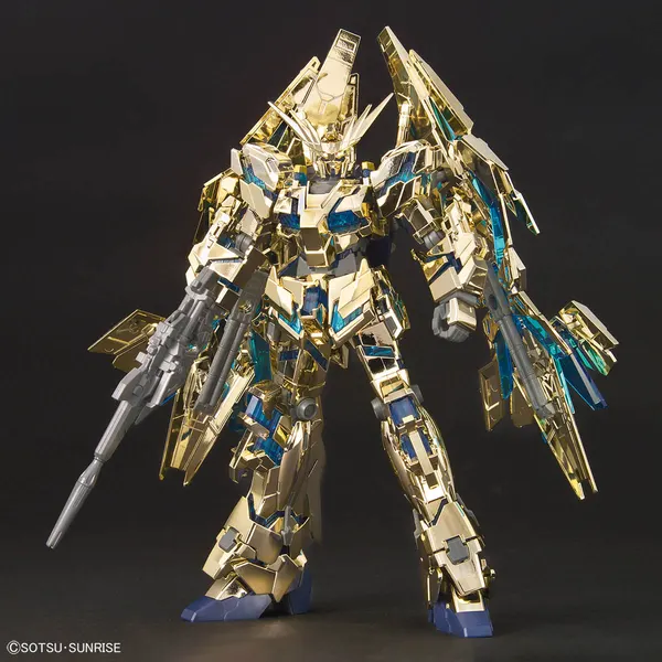 HG 1/144 ガンダムベース限定 ユニコーンガンダム3号機 フェネクス(デストロイモード)GOLD & SILVER COATING SET
