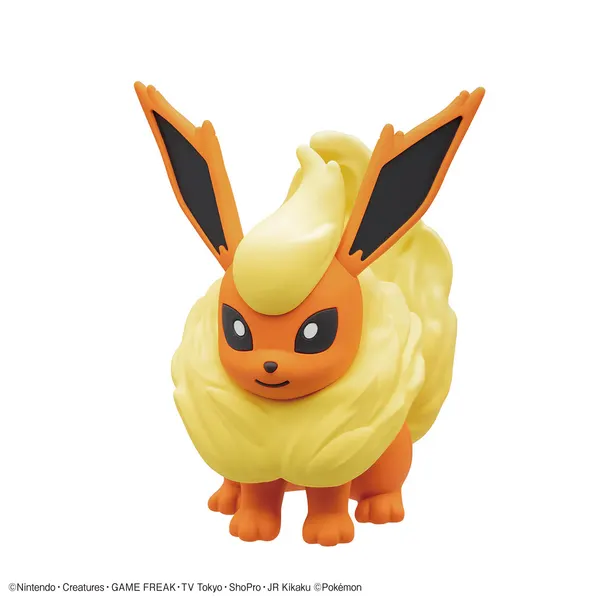 ポケプラ ポケモンプラモコレクション クイック!! 25 ブースターの完成見本（バンダイ公式の商品写真）