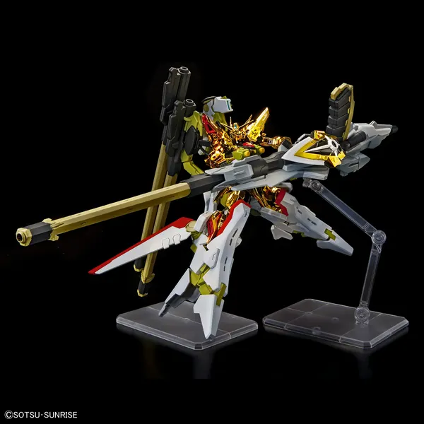 RG 1/144 ガンダムベース限定 アカツキガンダム(オオワシ装備) & HG 1/144 ゼウスシルエット + カスタムジョイントパーツセット